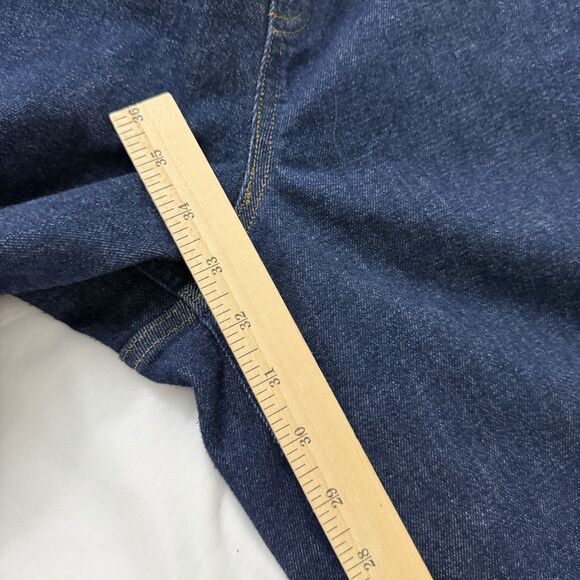 Spanx Wide Leg Jeans Womens 2X Tall Raw Indigo Blue High Rise Denim 2XT - Picture 10 of 10